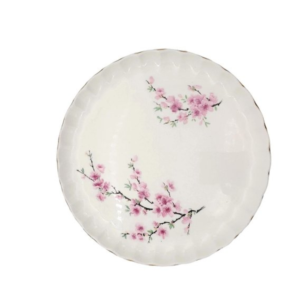 1948 Peach Blossom Dinner Plate W.S. George Serving Bolero Replacement Pink Flow